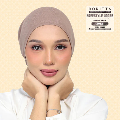 Bokitta Inspired Sakina Beige Collecion (30BB) - Free Box