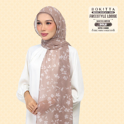 Bokitta Inspired Sakina Beige Collecion (30BB) - Free Box