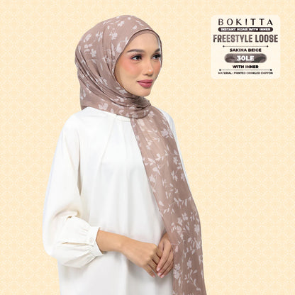 Bokitta Inspired Sakina Beige Collecion (30BB) - Free Box