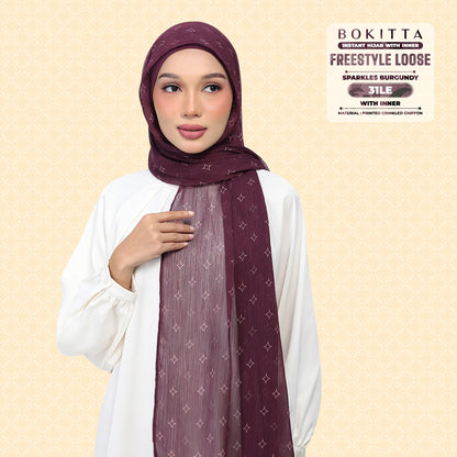 Bokitta Inspired Sparkle Burgundi Collecion (31BB) - Free Box