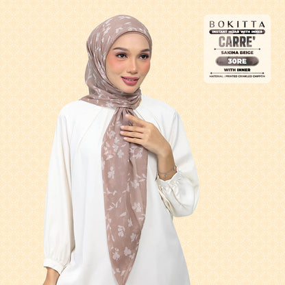 Bokitta Inspired Sakina Beige Collecion (30BB) - Free Box