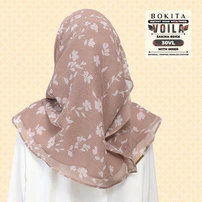 Bokitta Inspired Sakina Beige Collecion (30BB) - Free Box