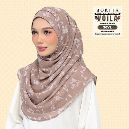 Bokitta Inspired Sakina Beige Collecion (30BB) - Free Box