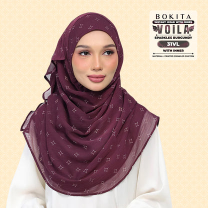 Bokitta Inspired Sparkle Burgundi Collecion (31BB) - Free Box