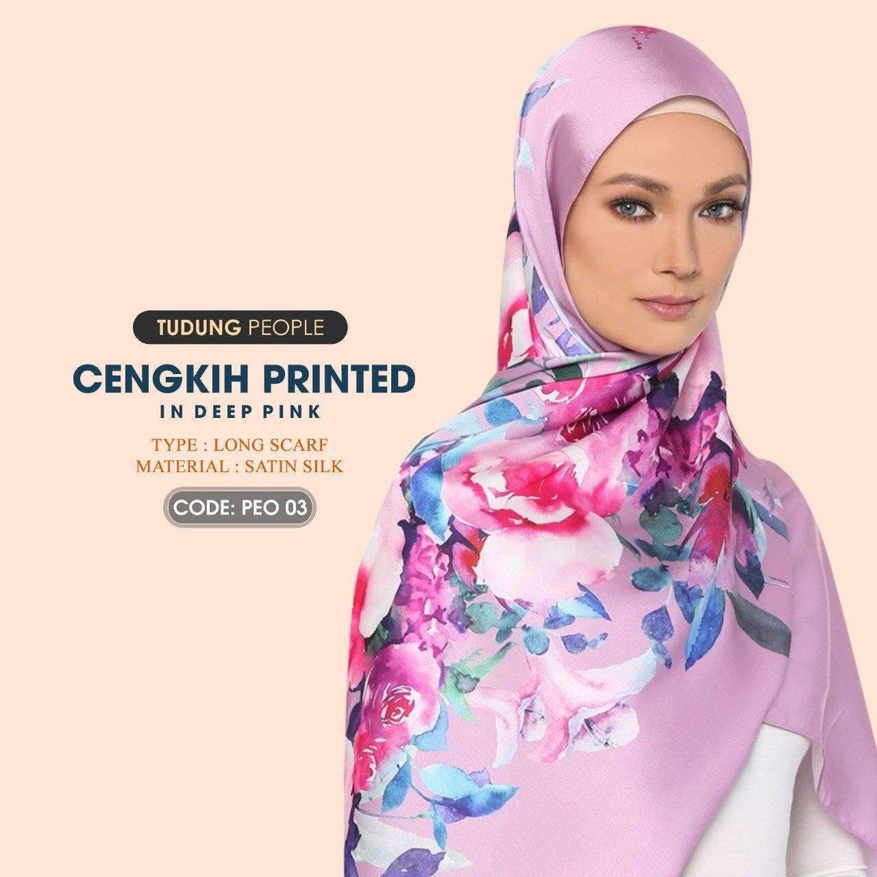 Tudung People Cengkih Printed Shawl RM12