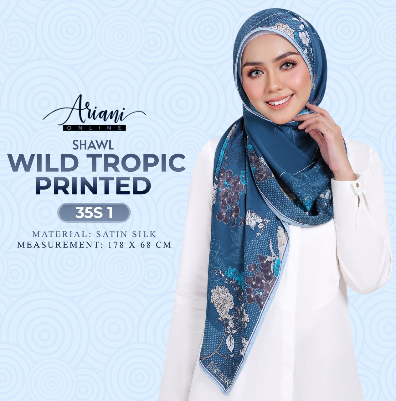 Ariani Shawl Wild Tropic & Desert Swirl Printed Collection