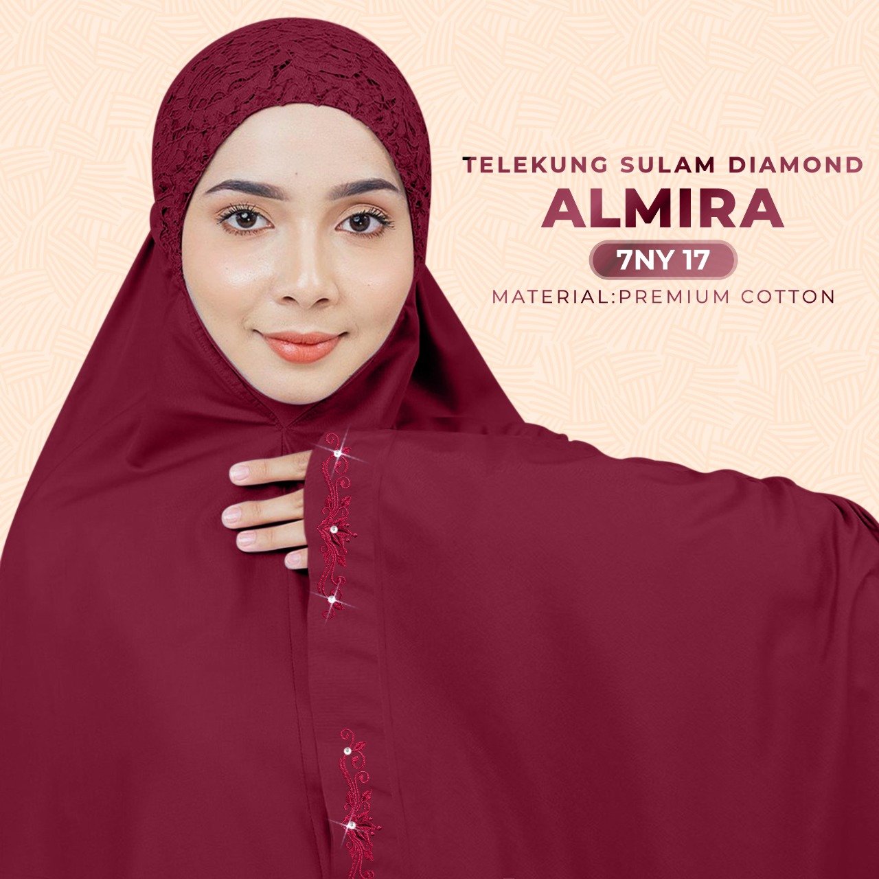 SARONY Telekung Sulam Diamond Almira Collection (7NY)