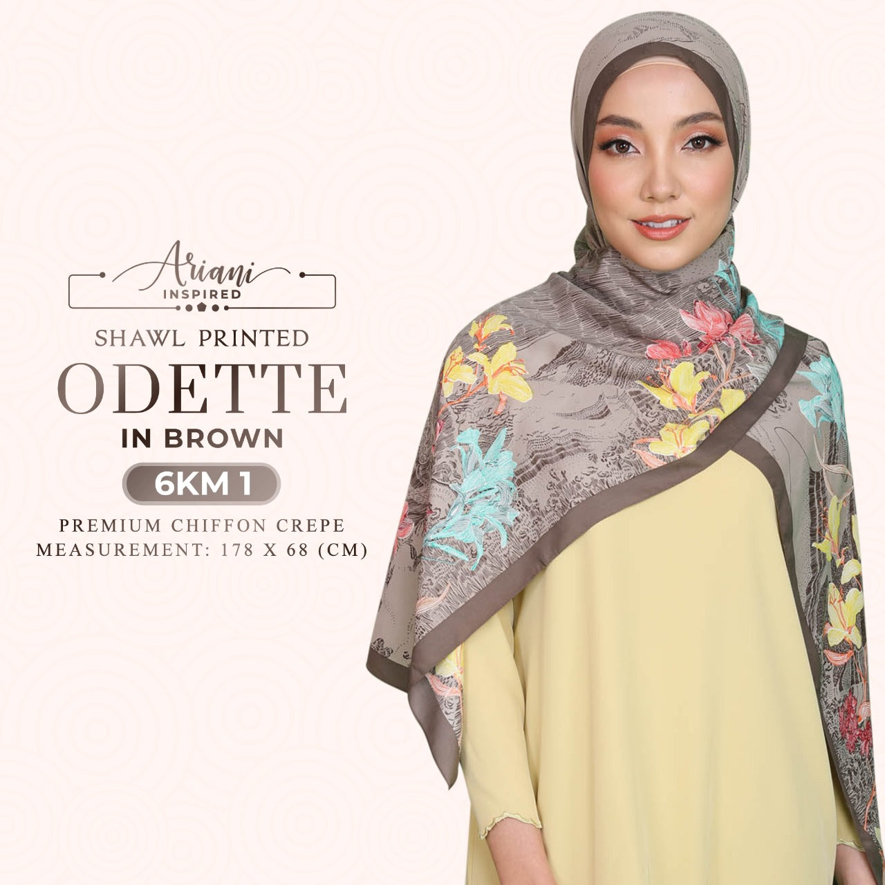 Ariani Printed Shawl Odette Collection