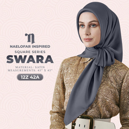Naelofar Hijab Inispired Swara SQ Plain Collection (12Z)