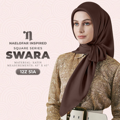 Naelofar Hijab Inispired Swara SQ Plain Collection (12Z)