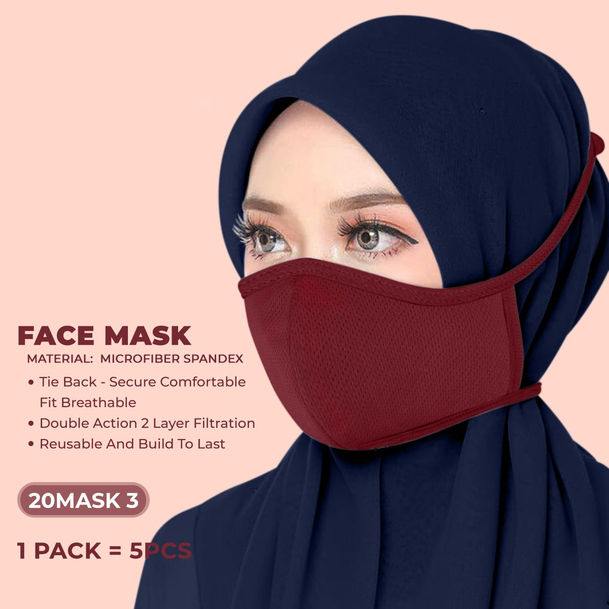 New Superior Quality Face Mask (Tie Back) Collection