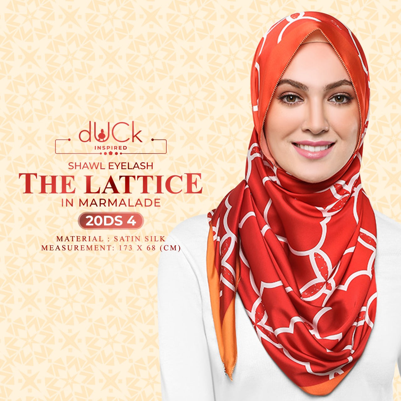 dUCk Inspired The Lattice Shawl Eyelash Collection (20DS)