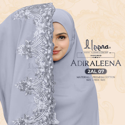 NEW - Aleena Telekung Aidraleena Limited Edition Collection - Free Woven Bag