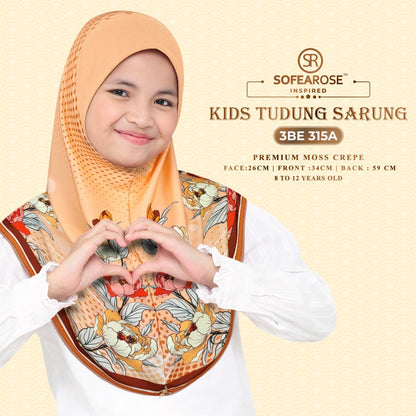 Sofearose Hijab Inspired Instant Kid Sarung Crepe Collection (BE)