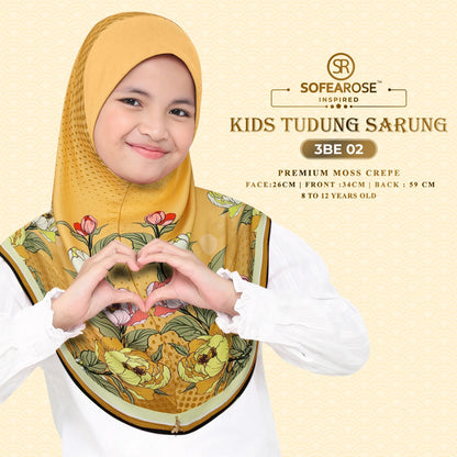 Sofearose Hijab Inspired Instant Kid Sarung Crepe Collection (BE)