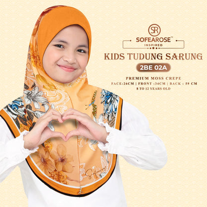 Sofearose Hijab Inspired Instant Kid Sarung Crepe Collection (BE)