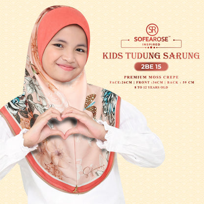 Sofearose Hijab Inspired Instant Kid Sarung Crepe Collection (BE)