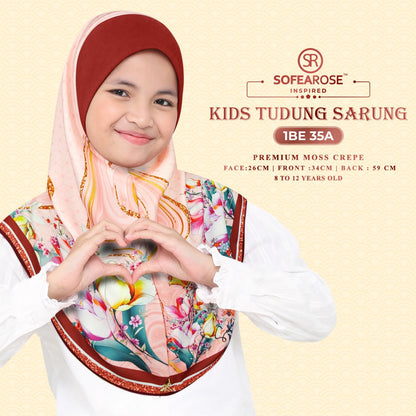 Sofearose Hijab Inspired Instant Kid Sarung Crepe Collection (BE)
