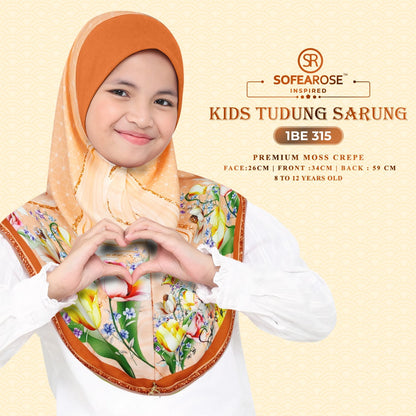 Sofearose Hijab Inspired Instant Kid Sarung Crepe Collection (BE)