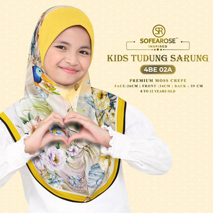 Sofearose Hijab Inspired Instant Kid Sarung Crepe Collection (BE)