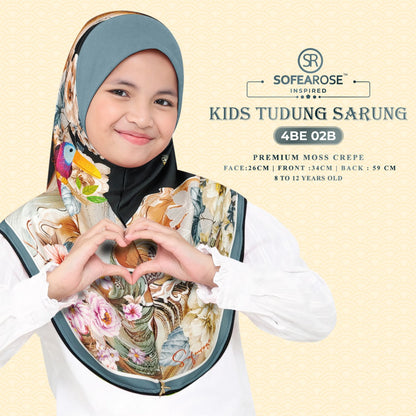 Sofearose Hijab Inspired Instant Kid Sarung Crepe Collection (BE)