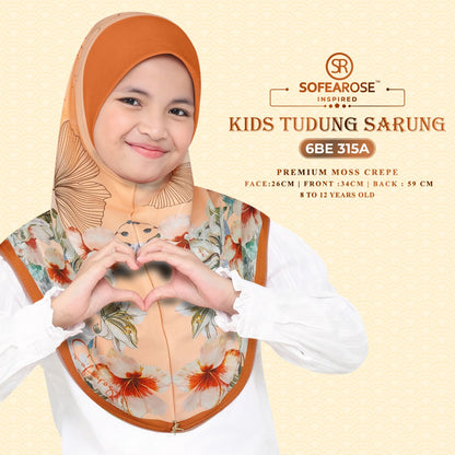Sofearose Hijab Inspired Instant Kid Sarung Crepe Collection (BE)