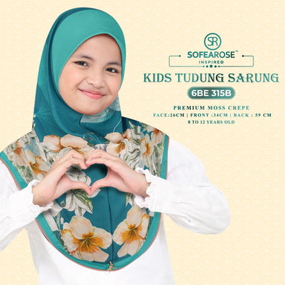 Sofearose Hijab Inspired Instant Kid Sarung Crepe Collection (BE)