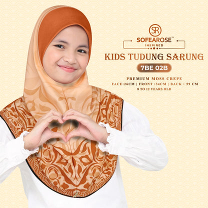 Sofearose Hijab Inspired Instant Kid Sarung Crepe Collection (BE)