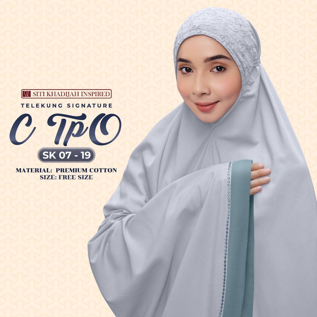 Telekung SK C TPO Collection - Free Woven Bag