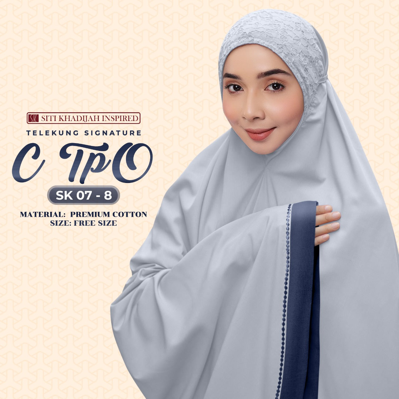 Telekung SK C TPO Collection - Free Woven Bag