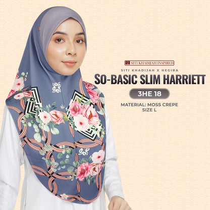 Hegira Inspired So-Basic Slim Harriett Instant Sarung Crepe Collection (3HE)