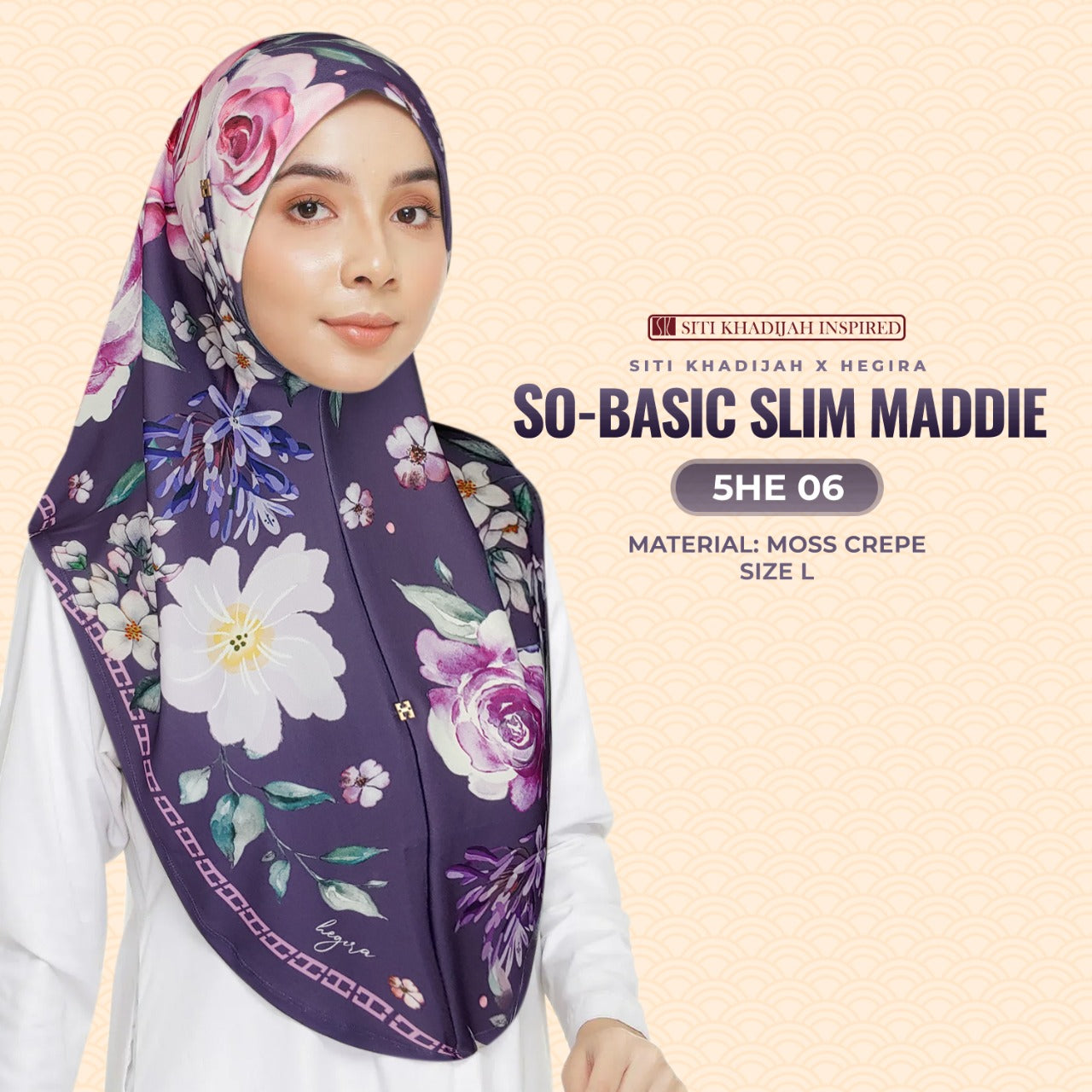 Hegira Hijab Inspired So-Basic Slim Maddie Instant Sarung Crepe Collection