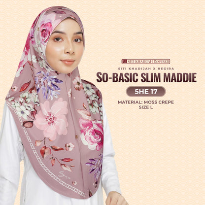 Hegira Hijab Inspired So-Basic Slim Maddie Instant Sarung Crepe Collection