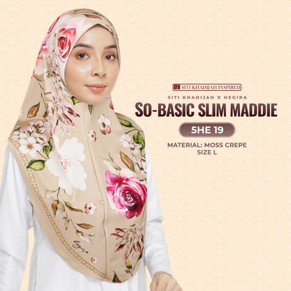 Hegira Hijab Inspired So-Basic Slim Maddie Instant Sarung Crepe Collection