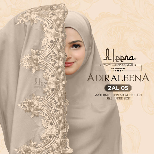 NEW - Aleena Telekung Aidraleena Limited Edition Collection - Free Woven Bag (2AL)