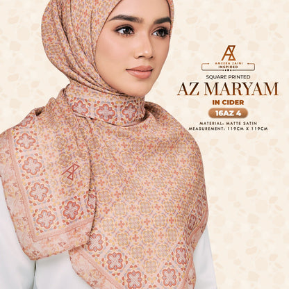 Ameera Zaini Inspired AZ MARYAM Square Printed Collection (16AZ)