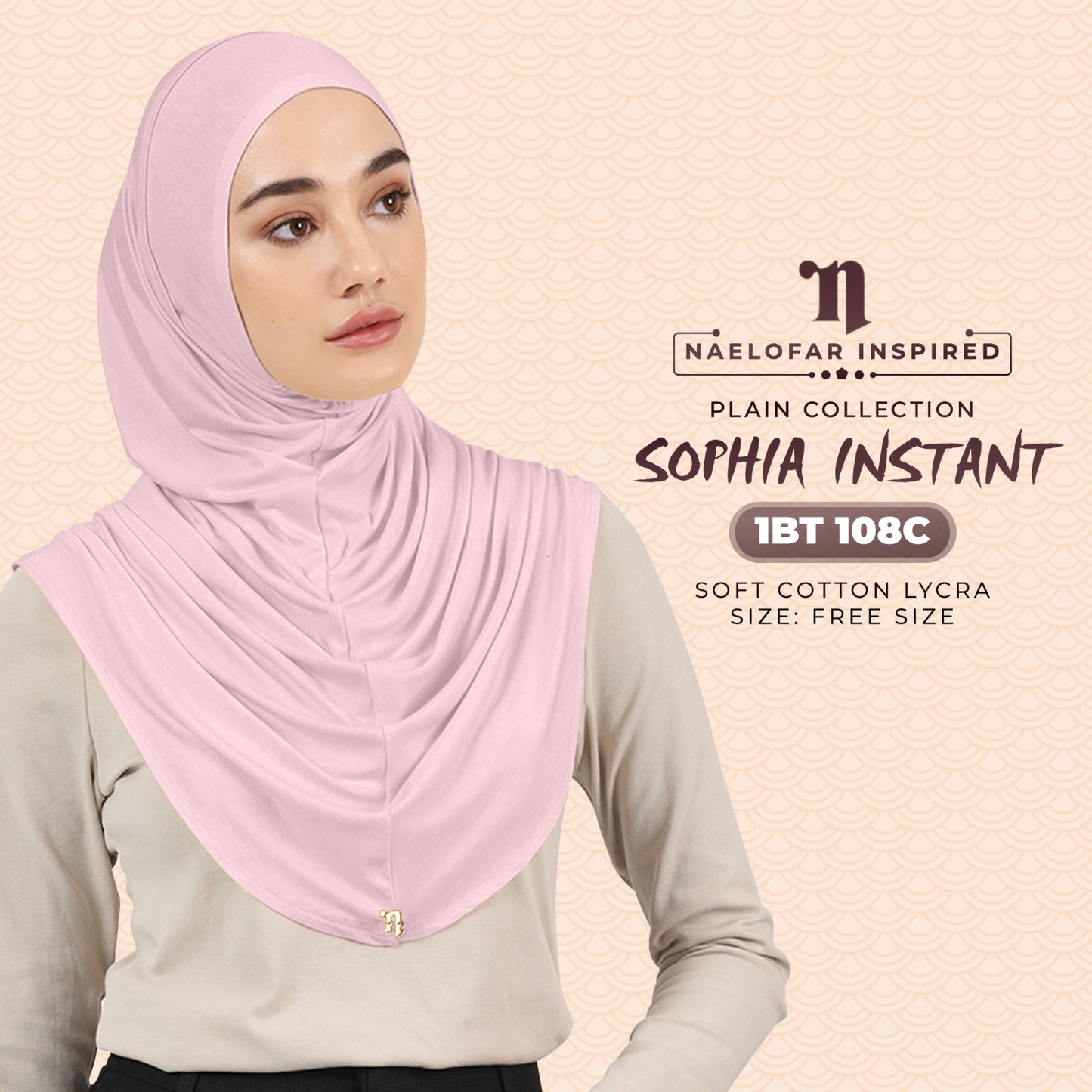 Naelofar Plain Sophia Instant Collection