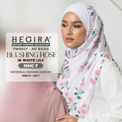 Hegira Hijab Inspired TWEELY-SO BASIC BLUSHING ROSE Instant Collection (15HG)