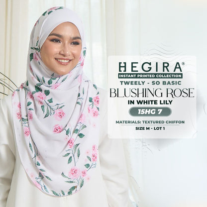 Hegira Hijab Inspired TWEELY-SO BASIC BLUSHING ROSE Instant Collection (15HG)