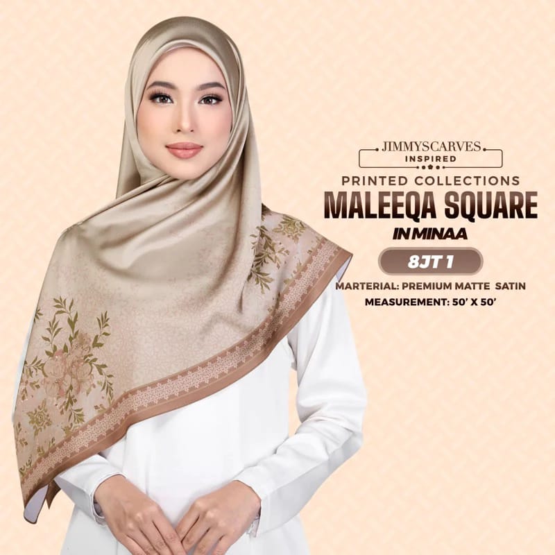 Jimmy Scarves Inspired Maleeqa SQ Collection (8JT)