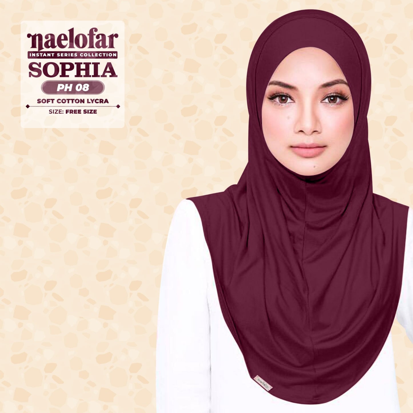 Naelofar Sophia Instant Plain Collection (PH)