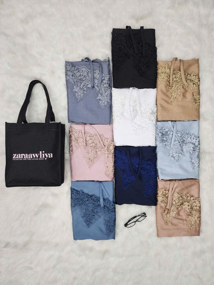 Zara Awliya Telekung VIVIANA (2AA) + Free Woven Bag