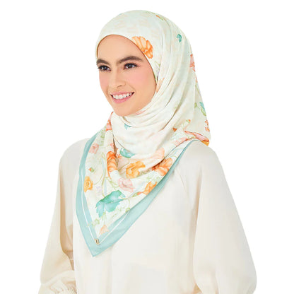 Naelofar Monogram Poppy Square The Original Collection