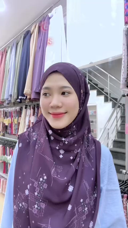 Hegira Hijab Inspired Tweely-So Basic Sprinkled Geometric Collection (23HG)