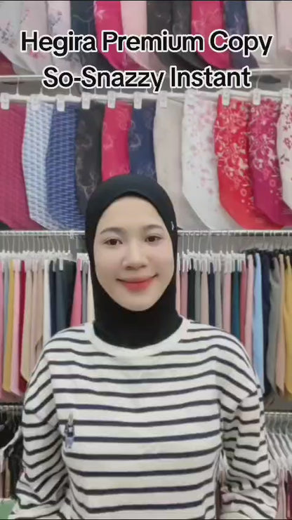Hegira Hijab Inspired SO-SNAZZY Instant Plain Collection (33HT)