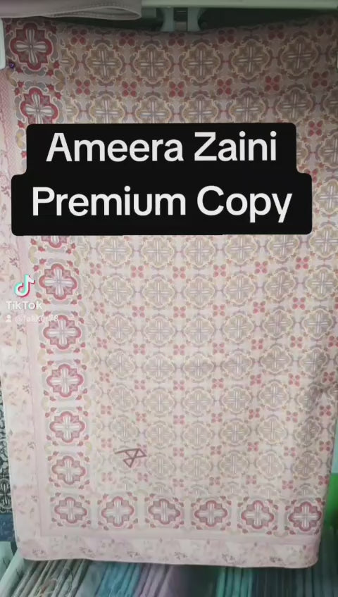 Ameera Zaini Inspired AZ MARYAM Square Printed Collection (16AZ)