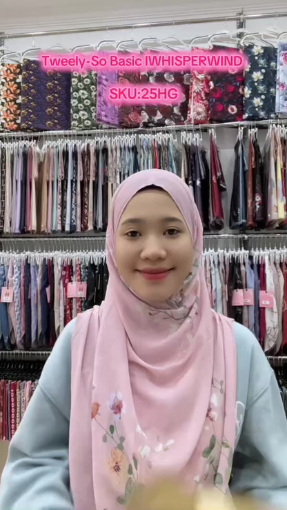 Hegira Hijab Inspired Tweely-So Basic IWHISPERWIND Collection (25HG)