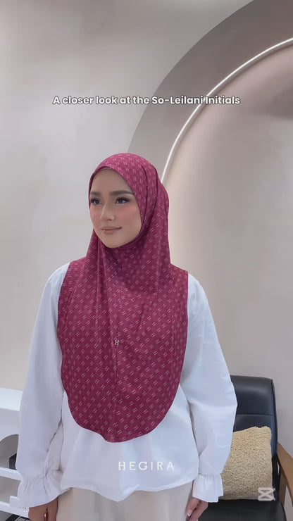 Hegira Inspired SO-LEILANI INITIAL Printed Collection (37HT)