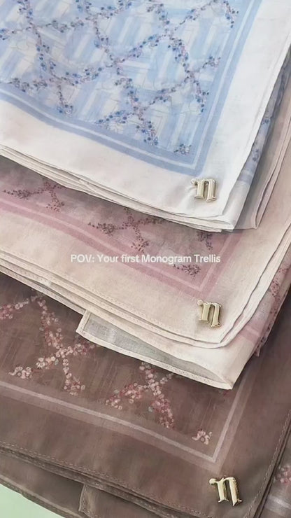 Naelofar Hijab Inspired Monogram Trellis Square Collection (25NK)