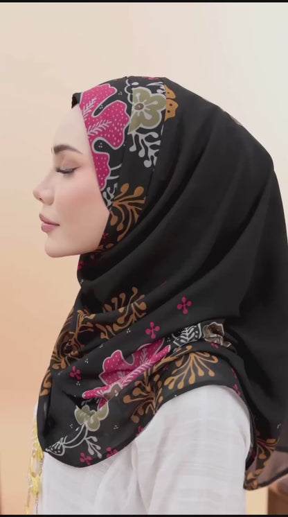 Hyat Inspired Instant Printed Lesteri Black Collection (60HM-60HX-60HU)